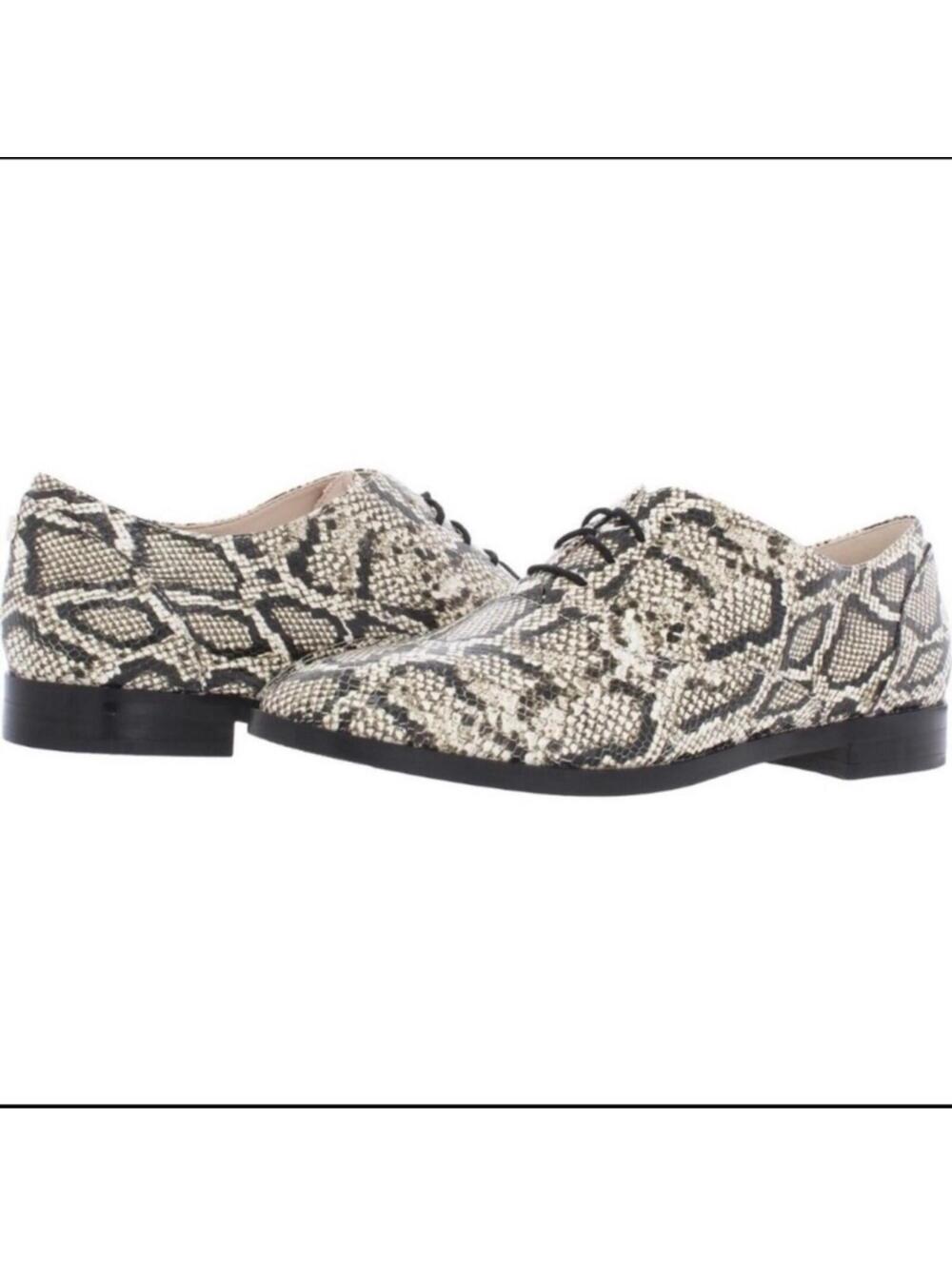 Snake Print Oxford Lace-Up Shoes Cole Haan
